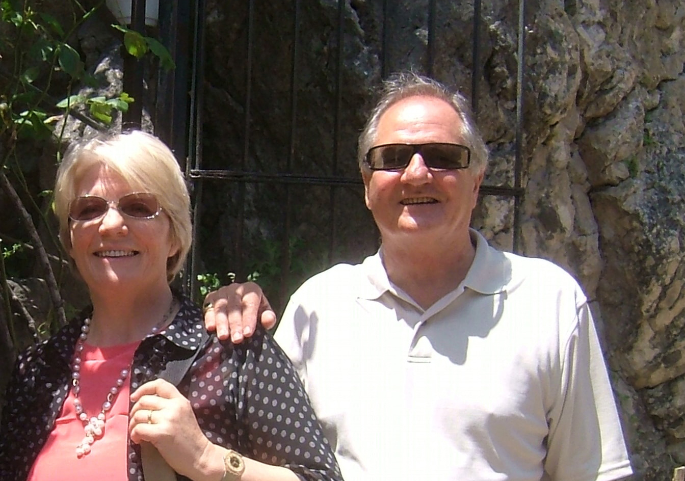 David & Ursula West in Castello Pietrelcina