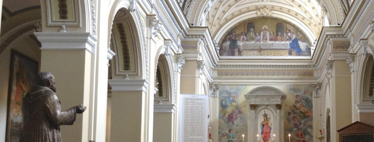 PP Statue looks at Altar