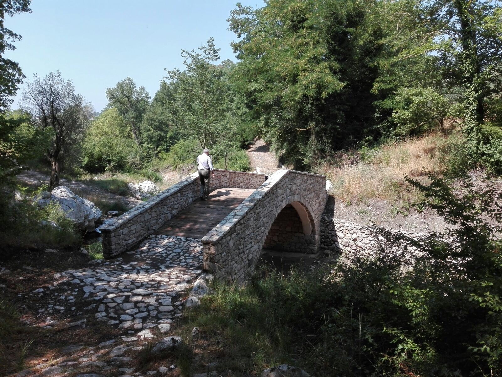 The new Rosary Walk Bridge
