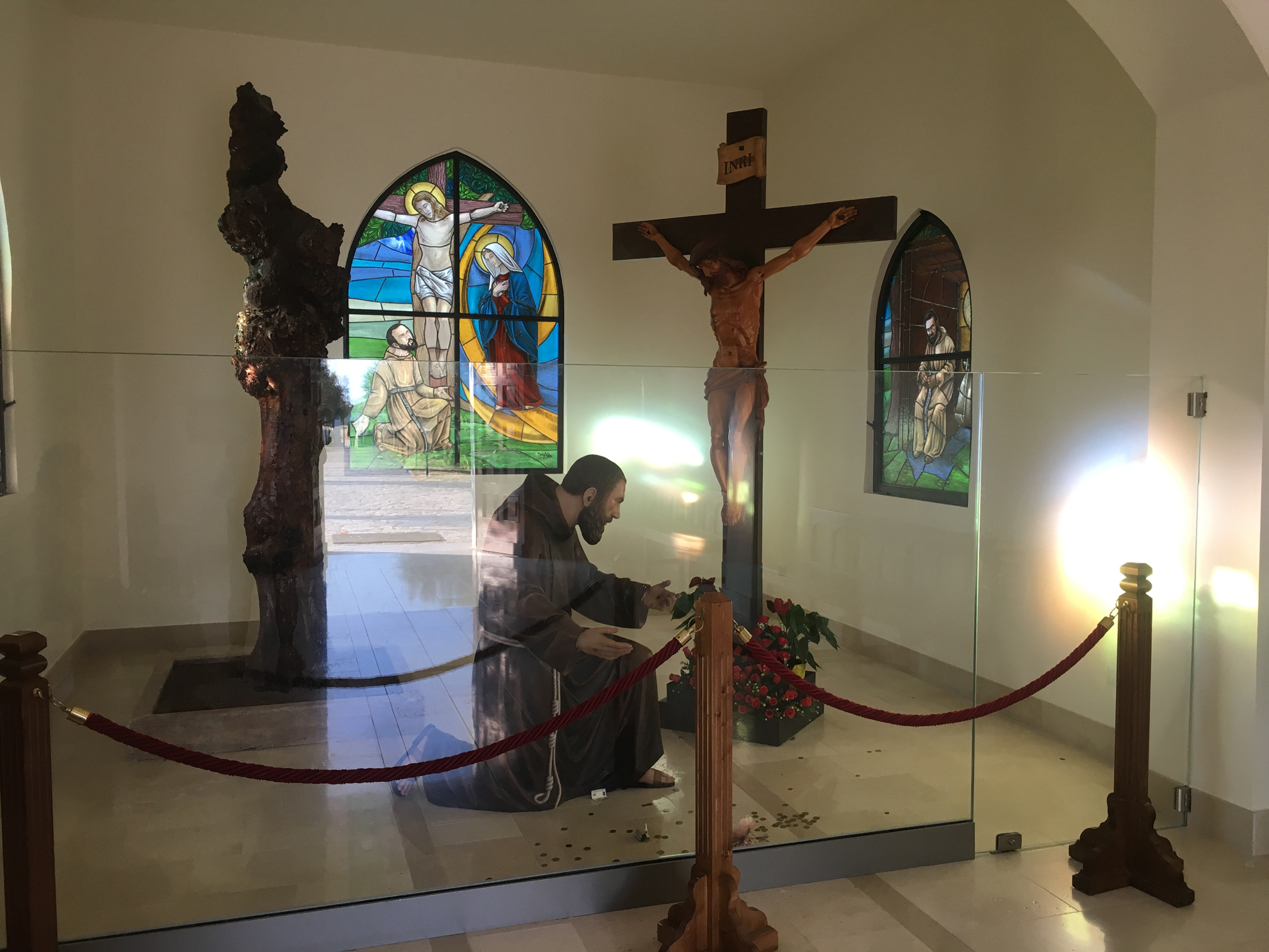 Interior of the Piana Romana Chapel