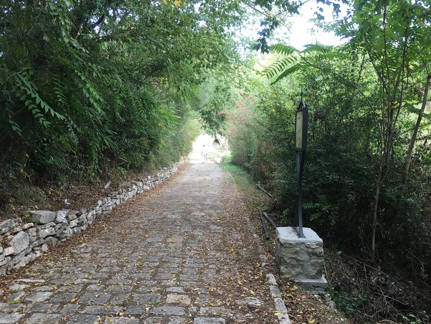 The Rosary Walk near the bridge