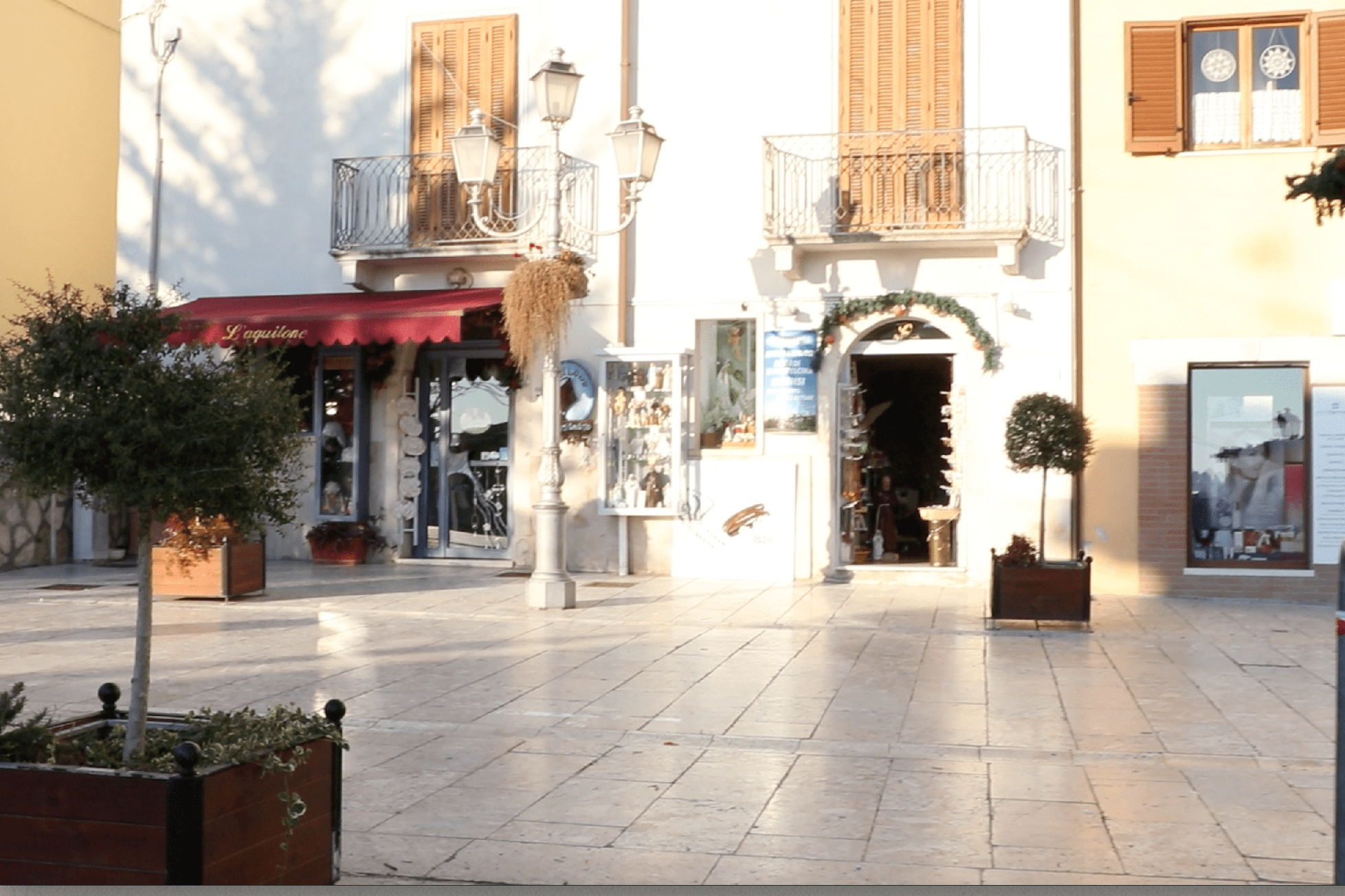Shops in the Piazza of Pietrelcina