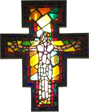 Piana Romana Stained Glass Cross Window